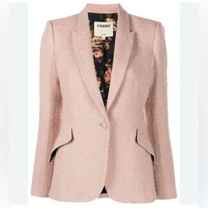 L’Agence CHAMBERLAIN SINGLE-BREASTED BLAZER IN PETAL sz 10